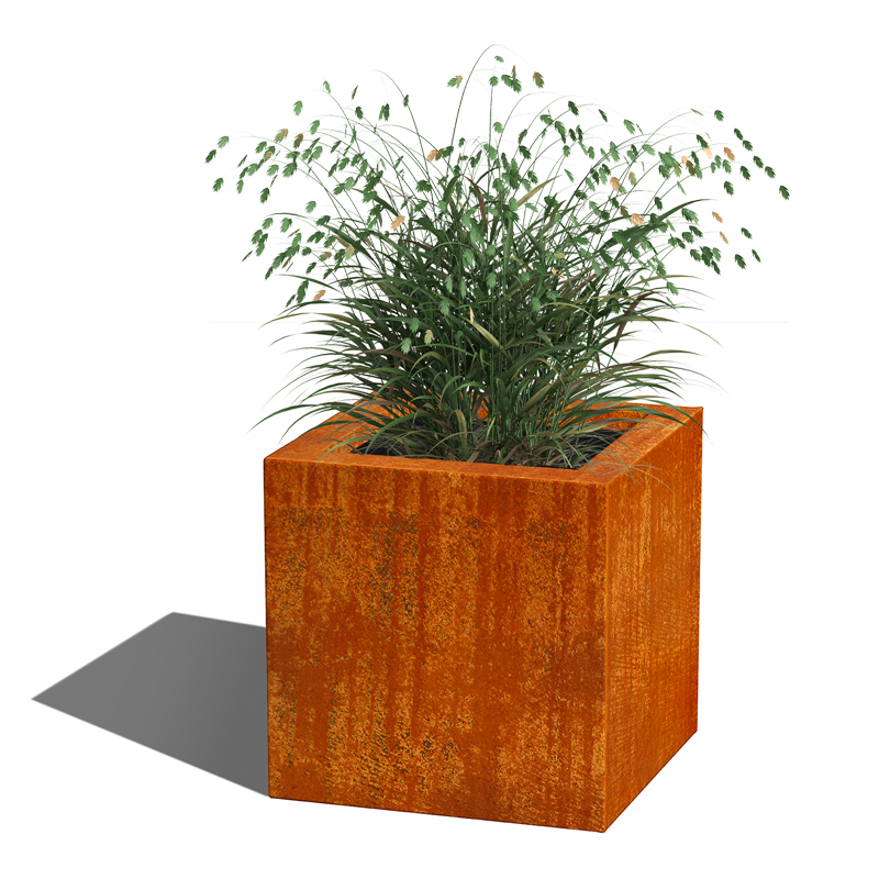 Plantenbak cortenstaal 800×800